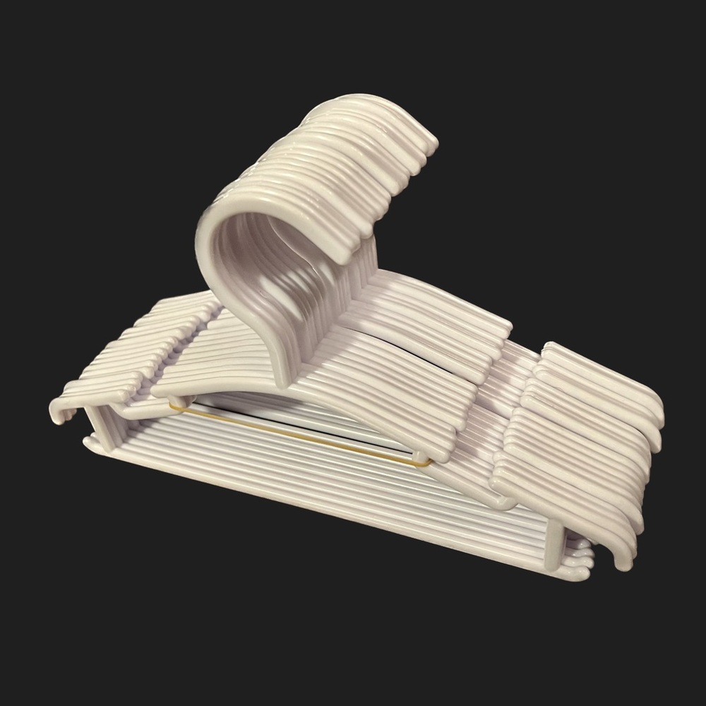 White Baby Hangers - Brand New - Quantity 20